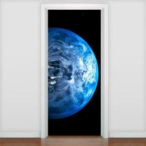 Adesivo De Porta Planetas - Planeta Terra 215X80Cm