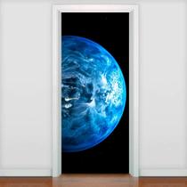 Adesivo De Porta Planetas Planeta Terra-73X210Cm