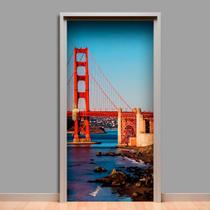 Adesivo De Porta Ponte Golden Gate 2 215X90Cm