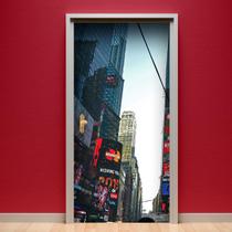 Adesivo De Porta Times Square - 215x98cm