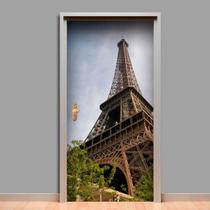 Adesivo De Porta Torre Eiffel De Paris 215X80Cm - Mix Adesivos