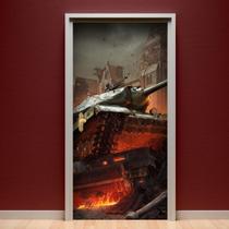 Adesivo De Porta World Of Tanks 215X80Cm - Mix Adesivos