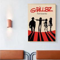 Adesivo De Pôster De Papel Kraft Vintage Gorillaz Hip Hop, Decoração DIY Para Quarto, Bar, Café,