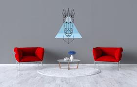 Adesivo de Recorte para Parede Cavalo Simétrico