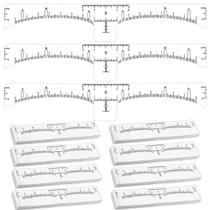 Adesivo De Régua Para Sobrancelhas Para Tatuagem Descartável, 100/10 Unidades, Estêncil De Medição Adesivo De Régua Para Sobrancelhas Para Tatuagem Descartável, 100/10 Unidades, Estêncil De Medição
