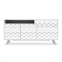 Adesivo de Revestimento Móveis - Chevron - Cinza - 021rev Adesivo de Revestimento Móveis - Chevron - Cinza - 021rev