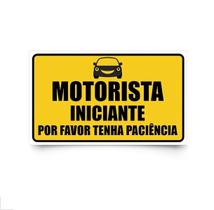 Adesivo de Segurança: Motorista Iniciante Cor:Amarelo Adesivo de Segurança: Motorista Iniciante Cor:Amarelo