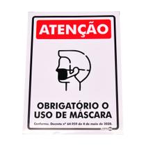 Adesivo de Sinalização ATENÇÃO OBRIGATÓRIO O USO DE MÁSCARA Ref AV93 ENCARTALE Adesivo de Sinalização ATENÇÃO OBRIGATÓRIO O USO DE MÁSCARA Ref AV93 ENCARTALE