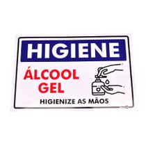 Adesivo de Sinalização HIGIENE ÁLCOOL GEL Ref PS 91 ENCARTALE