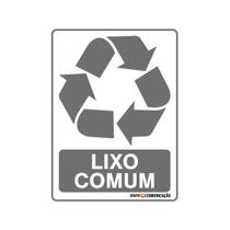 Adesivo De Sinalização Lixo Comum 15x20 Qi Comunicação - S-247 Q1A