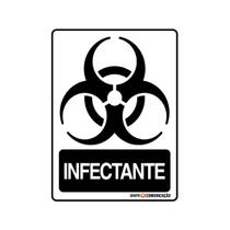Adesivo De Sinalização Lixo Infectante 15x20 Qi Comunicação - S-244 Q1A