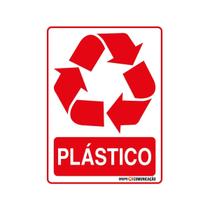 Adesivo De Sinalização Lixo Plástico 15x20 Qi Comunicação - S-241 Q1A