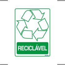 Adesivo De Sinalização Lixo Reciclável 15x20 Ekomunike - S-246 F9e