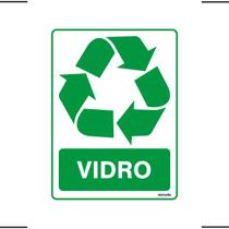 Adesivo De Sinalização Lixo Vidro 15x20 Ekomunike - S-242 F9e