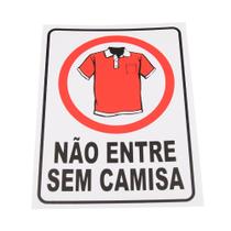 ADESIVO de Sinalizacao NAO ENTRE SEM CAMISA Com 2 Unidades Ref 1675 HIDROMEPE ADESIVO de Sinalizacao NAO ENTRE SEM CAMISA Com 2 Unidades Ref 1675 HIDROMEPE