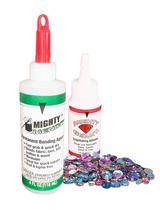 Adesivo de tecido Mighty MENDIT 120 mL + Mighty GEMIT 30 mL com 50 gemas
