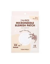 Adesivo de tratamento de pele TONYMOLY I'm Rice Microneedle 12 unidades