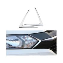Adesivo De Triângulo Para Farol Em ABS Cromado Para Honda HRV HR-V Vezel 2014-2022, 2 Peças Adesivo De Triângulo Para Farol Em ABS Cromado Para Honda HRV HR-V Vezel 2014-2022, 2 Peças