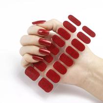 Adesivo de unha decorado para mãos manicure unhas inteiras esmalte