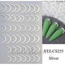 Adesivo de Unhas Stz-C 3D Gradiente Linha Francesa Azul Rosa Roxo Verde OEM Adesivo de Unhas Stz-C 3D Gradiente Linha Francesa Azul Rosa Roxo Verde OEM