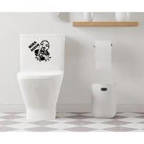 Adesivo De Vaso Sanitário Mirar Bem Mod02 Adesivo De Vaso Sanitário Mirar Bem Mod02