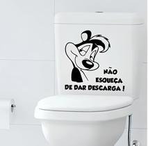 Adesivo de Vaso Sanitário Não Esqueça de dar a Descarga Mod07