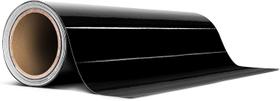 Adesivo de Vinil Brilho Preto Vivo - Rolo com Liberação de Ar - 30cm