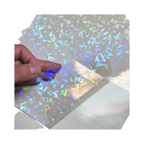 Adesivo De Vinil Holográfico A6 50 Folhas Filme De Laminação Fria Transparente Autoadesivo
