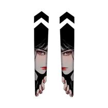 Adesivo De Vinil Impermeável Anime Eyes Para Bicicleta MTB, Garfo De Bicicleta, Tubo Superior, Moto