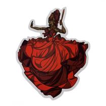 Adesivo de Vinil Impermeável Iansã Vermelha 10 x 13 cm