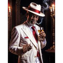 Adesivo de Vinil Impermeável Zé Pelintra Realista 10x6,5 cm