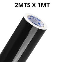 Adesivo Decor Preto Brilho para envelopamento Moveis , Mesa , Rack , Armário .