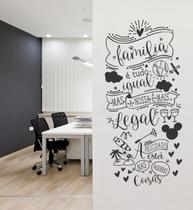 Adesivo Decoração De Parede Frase Família É Tudo Igual Linda Adesivo Decoração De Parede Frase Família É Tudo Igual Linda