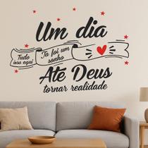 Adesivo Decoração de Parede Um Dia Tudo Já Foi Um Sonho para sala quarto cozinha corredor escritório Adesivo Decoração de Parede Um Dia Tudo Já Foi Um Sonho para sala quarto cozinha corredor escritório