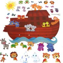 Adesivo Decorativo Arca de Noé com Bichos Baby - Imaginart