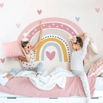 adesivo decorativo arco iris - adesivo de parede - quarto infantil decorado
