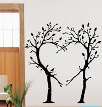 Adesivo Decorativo Árvore em formato de Coração Lindo para sala - Gaudesivos
