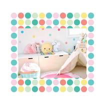 Adesivo Decorativo Bolinhas Coloridas, 100 Unid. 4cm