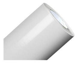 Adesivo Decorativo Branco Brilho Envelopamento Móveis 10m x1m