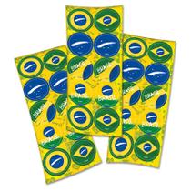Adesivo Decorativo Brasil Copa 2022 - 30 unidades - Festcolor