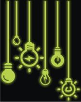 Adesivo Decorativo Brilha No Escuro Neon - Lâmpadas