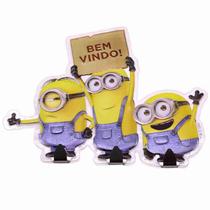 Adesivo Decorativo Com Gancho Bem Vindo - Minions Adesivo Decorativo Com Gancho Bem Vindo - Minions