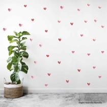 Adesivo Decorativo Coração Vermelho Aquarela Adesivo Decorativo Coração Vermelho Aquarela