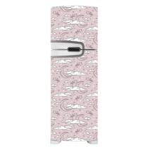 Adesivo Decorativo de Geladeira - Céu - Nuvens - Lua - Lilás - 323gel