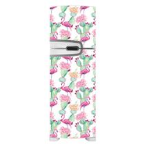 Adesivo Decorativo de Geladeira - Flamingos - Cactos - 134gel