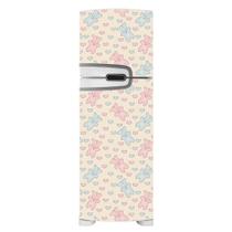 Adesivo Decorativo de Geladeira - Ursos Azuis e Rosas - 716gel