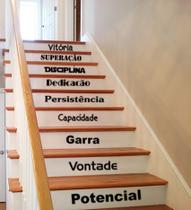 Adesivo Decorativo de Para Escada ou Parede Frase Potencial, Garra