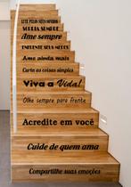 Adesivo Decorativo de Para Escada ou Parede Frase Potencial, Garra - Gaudesivos