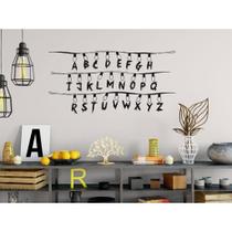 Adesivo Decorativo De Parede Alfabeto Stranger Things