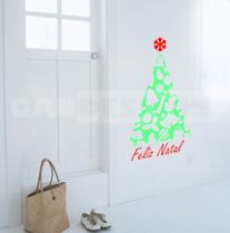 Adesivo Decorativo de Parede Árvore de Natal - Feliz Natal